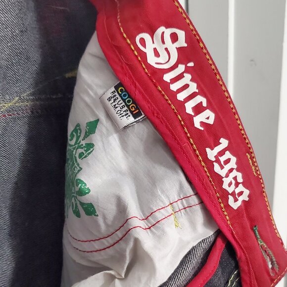 Authentic COOGI Men's Jeans Colorful Embroidered Yellow, Green, Blue, Red- 34x34 - Picture 11 of 14